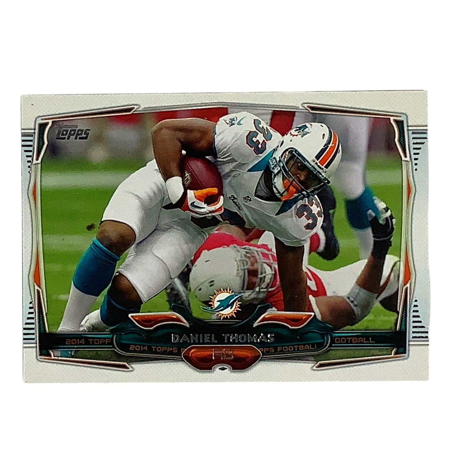 Daniel Thomas, Miami Dolphins, NFL Topps 2014 Card 178, EXC