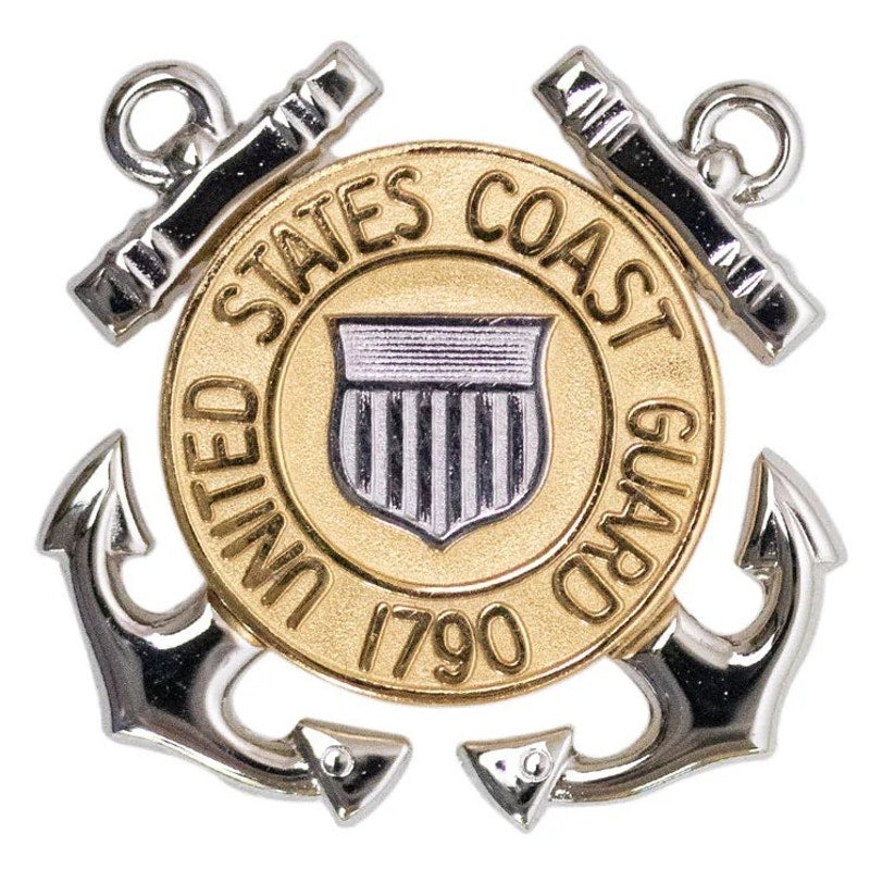 Coast Guard Cap Device – Enlisted – Regulation Size – 1-3/4" x 1-3/4"