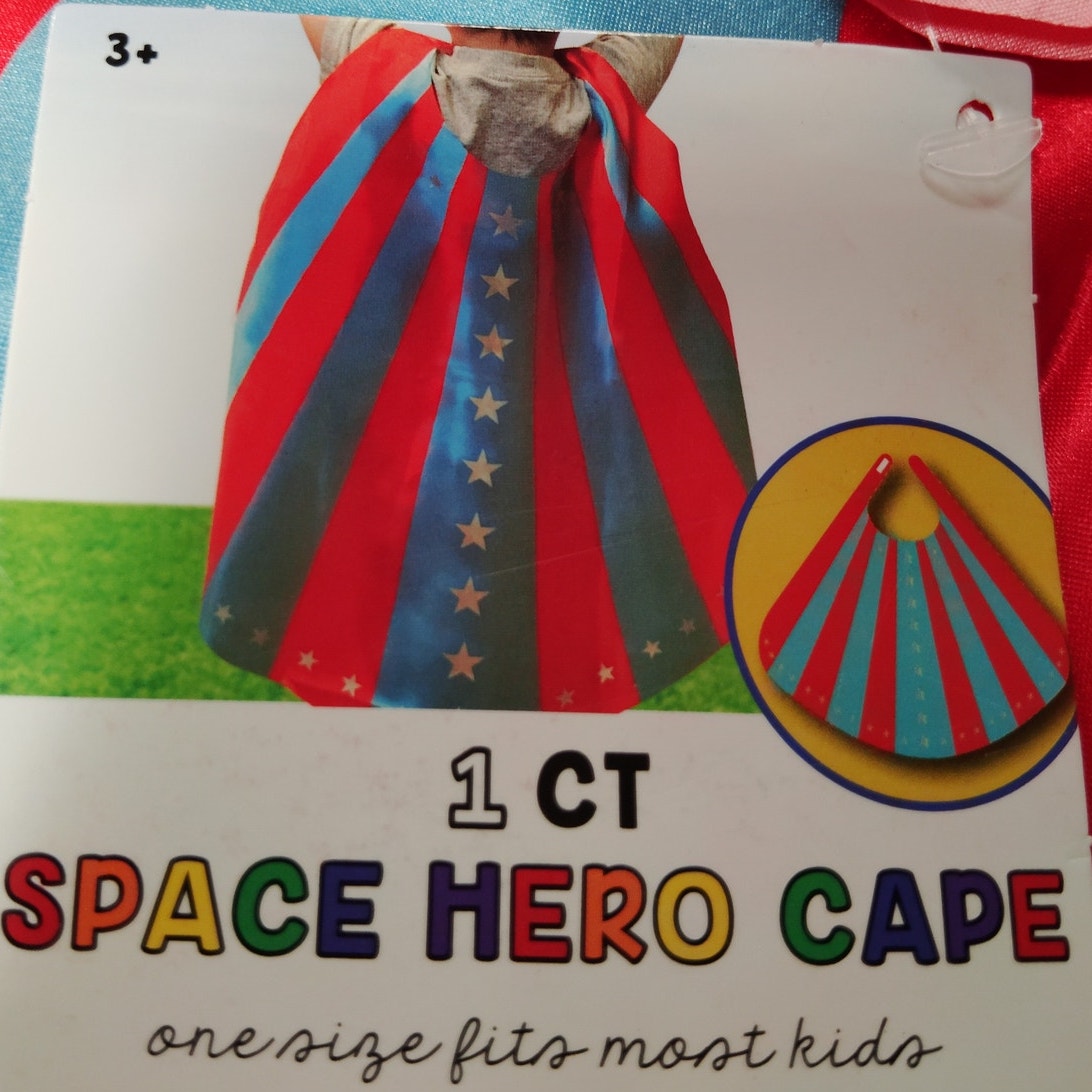 Kids Simple Space Hero Cape Costume - One Size Fits All