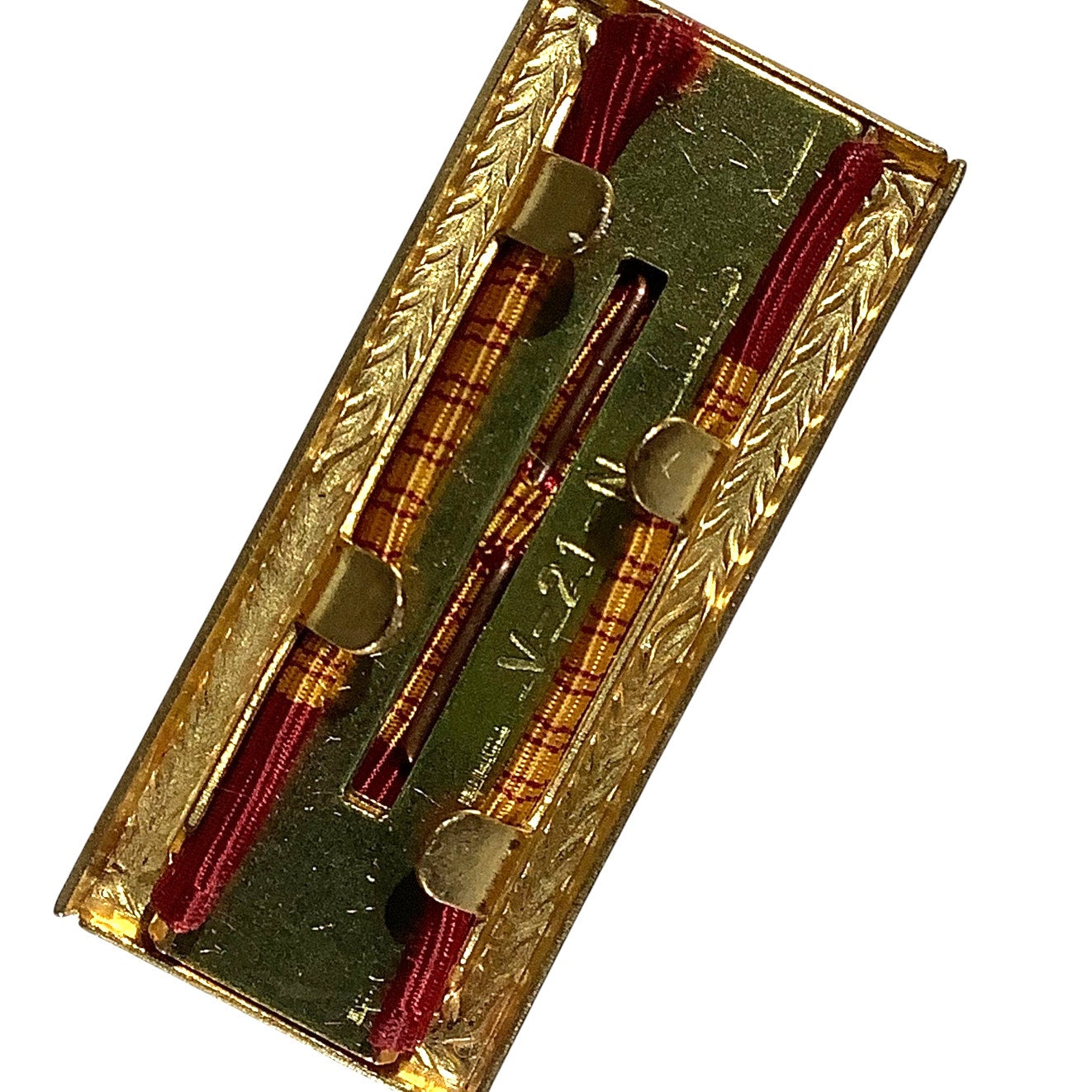 Vietnam Armed Forces Gallantry Cross with Palm in Gold Tone Frame, South Vietnam