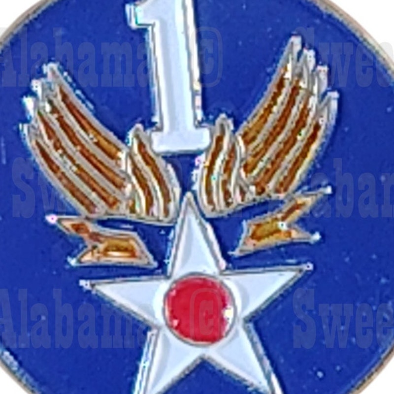First Air Force (1AF) Collector's Hat, Lapel, Brooch Pin 1"D
