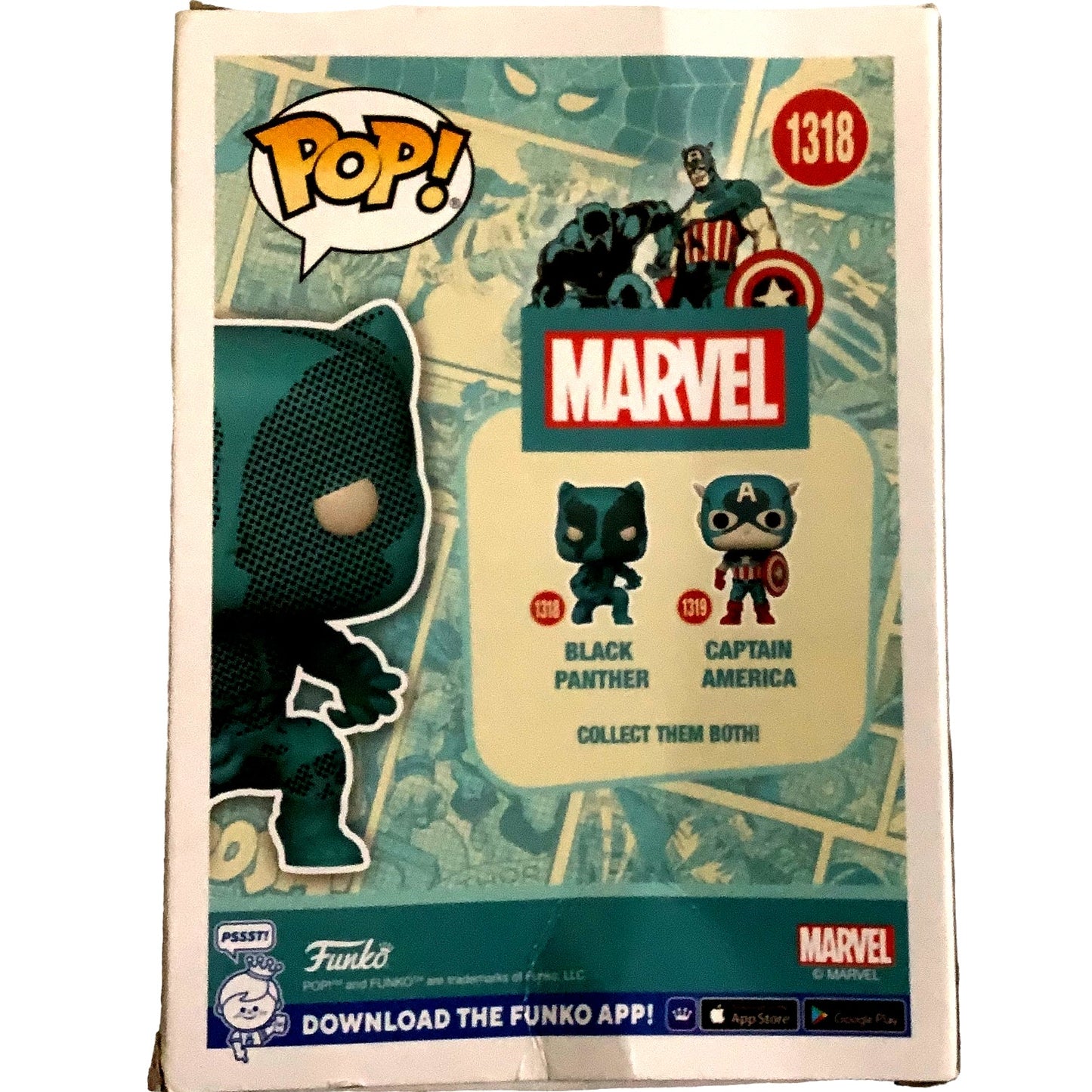 Funko POP! Marvel Black Panther 1318 FAC-053571-23187 Bobblehead Vinyl Figurine
