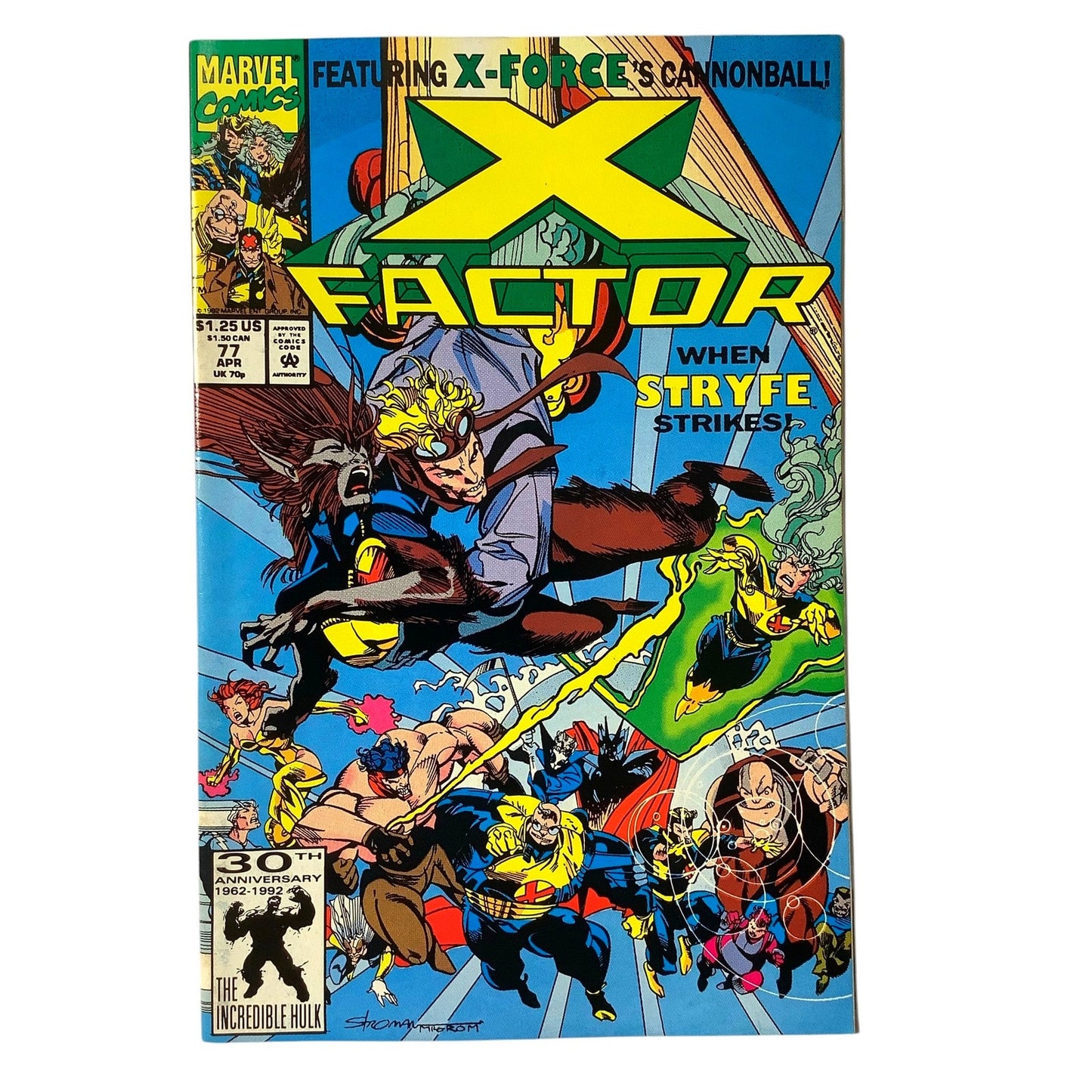 Marvel Comic's X-Factor #77, Great X-Pectations!, Part 1 of 2, Apr 1992, NM 9.4