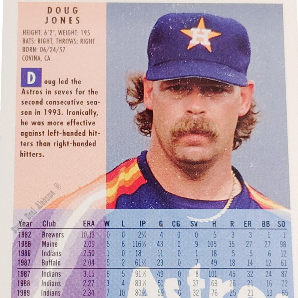 Doug Jones, Houston Astros, #494, 1994 Fleer Baseball Collector's Card