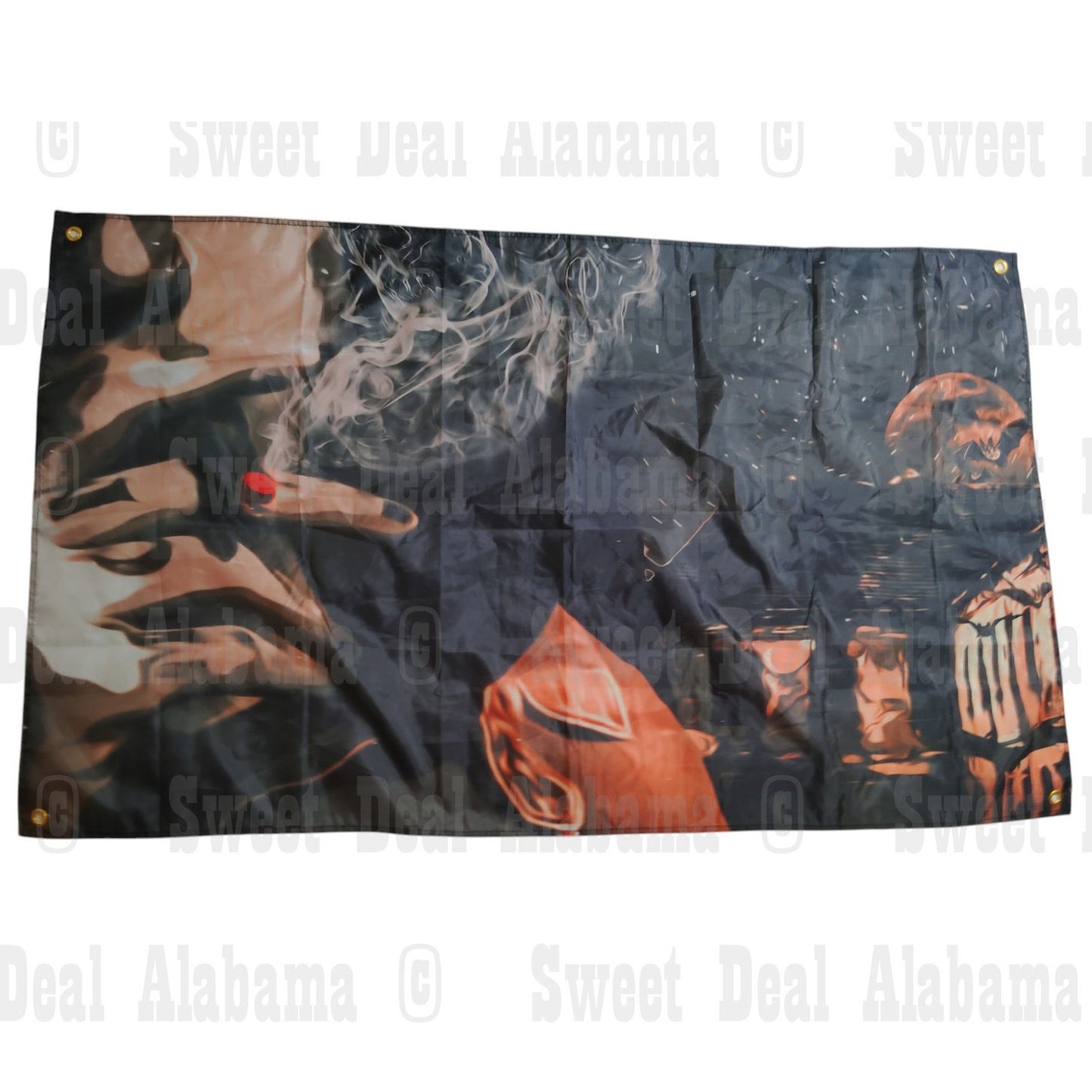 Hip Hop Rapper Tapestry 59"W x 35"H – Peep-Inspired Wall Art for Studio, Club