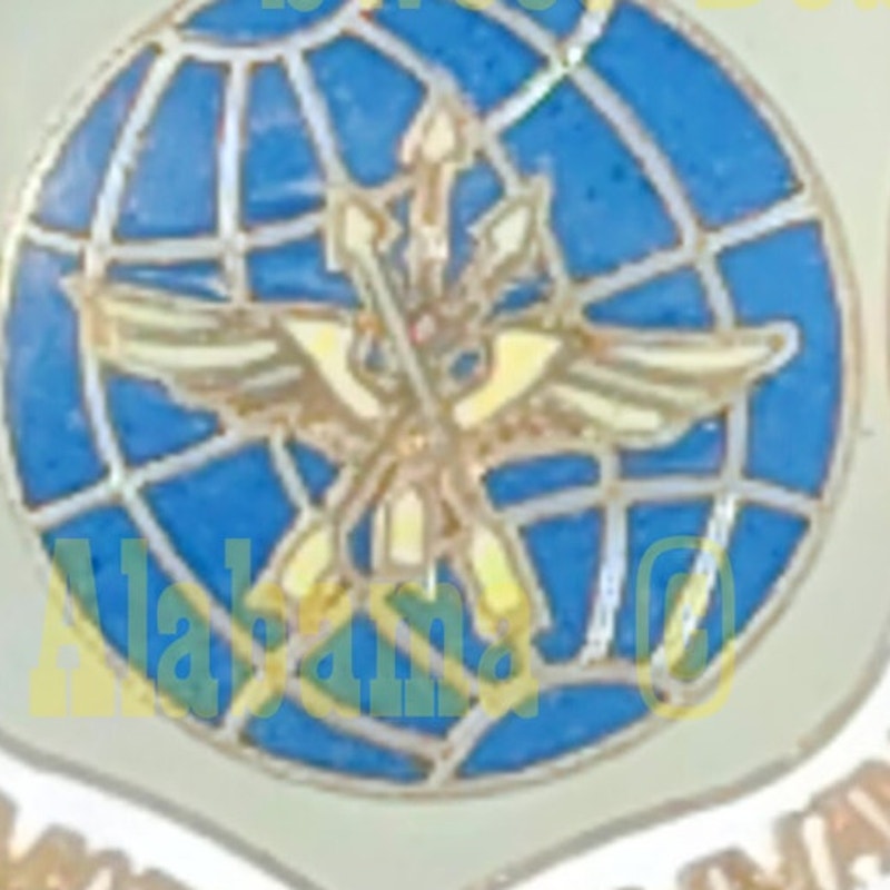 Air Mobility Command Hat, Lapel, Brooch Novelty Collectors Pin 1-1/8"H x 1-1/8"W