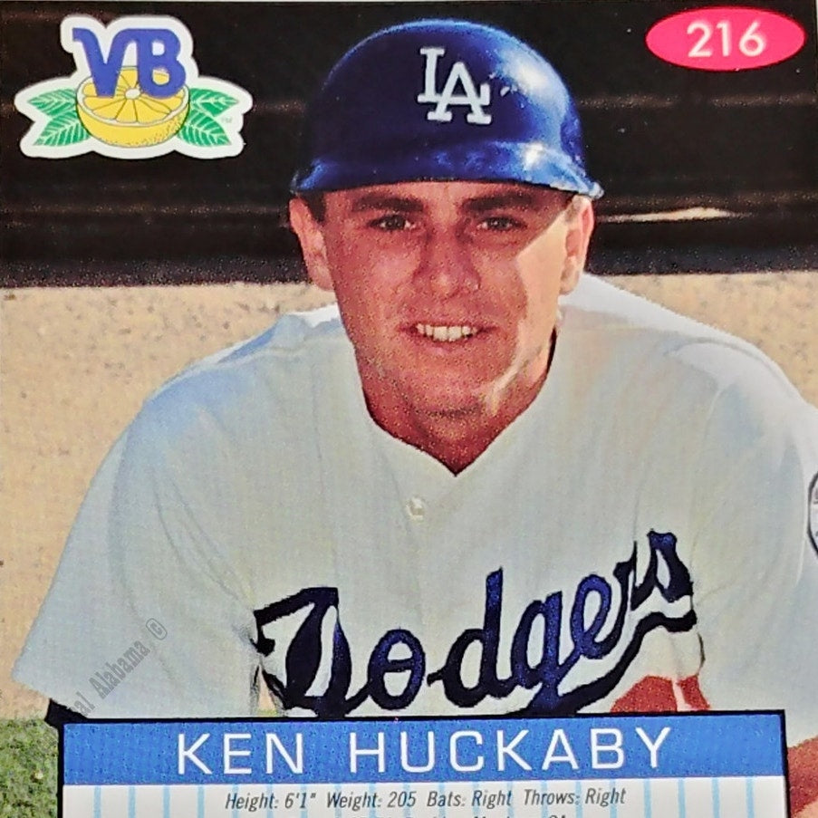 Ken Huckaby, Vero Beach Dodgers, No. 216, 93-94 Fleer Excel Minor Leagues