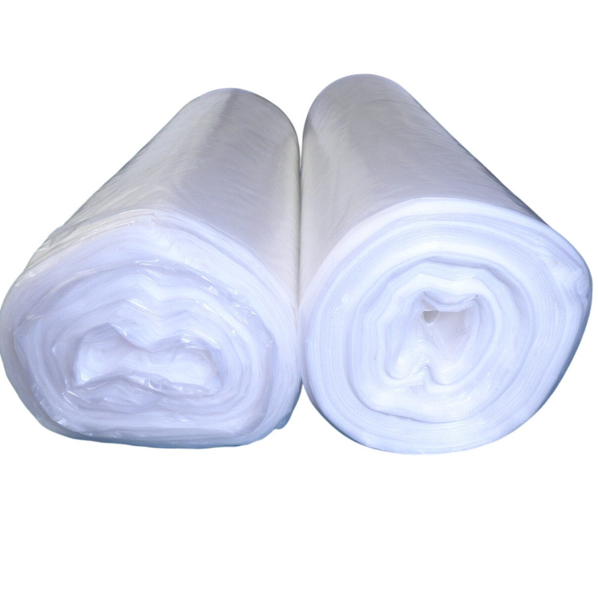 50 High-Density Can Liners, 45 gal, 11 mic, 40" x 46", Perforated Roll