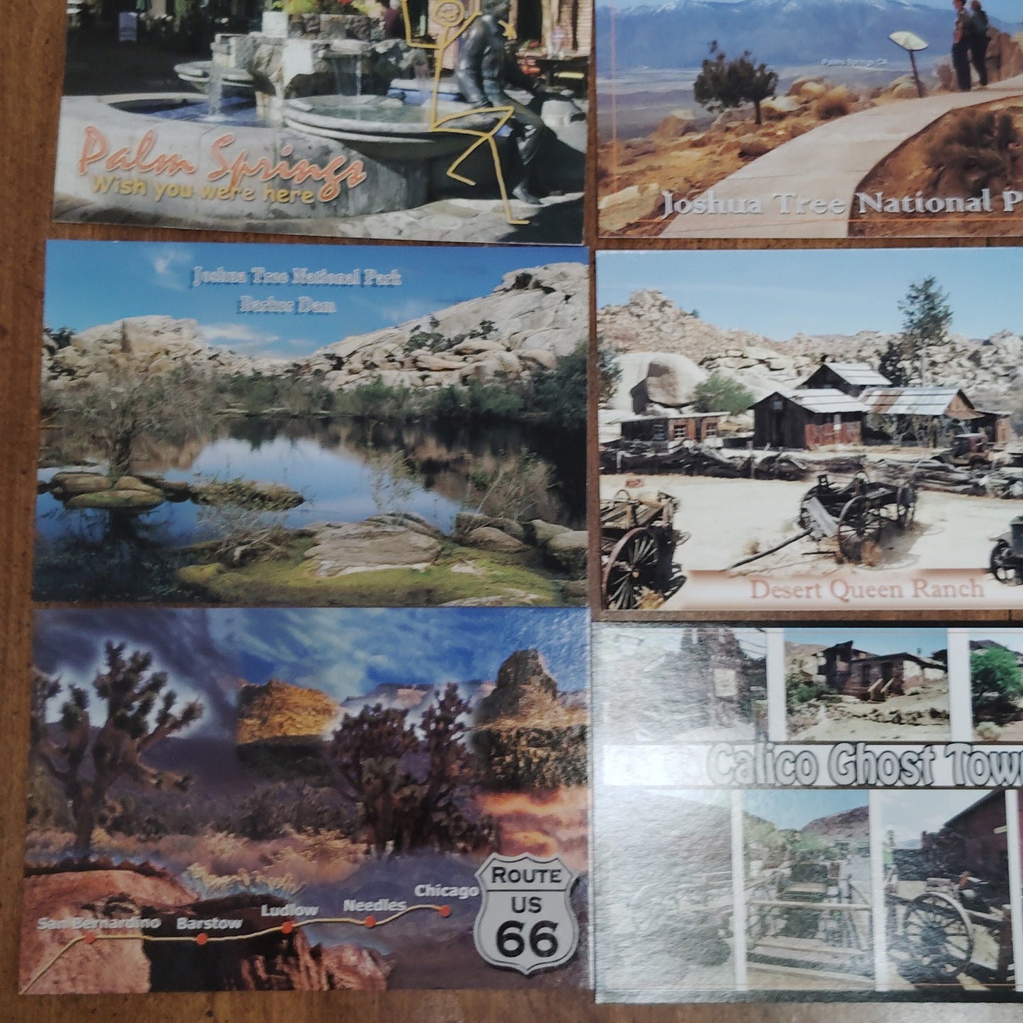 12 VTG California Desert Postcards: Joshua Tree, Palm Springs, Route 66 Ephemera