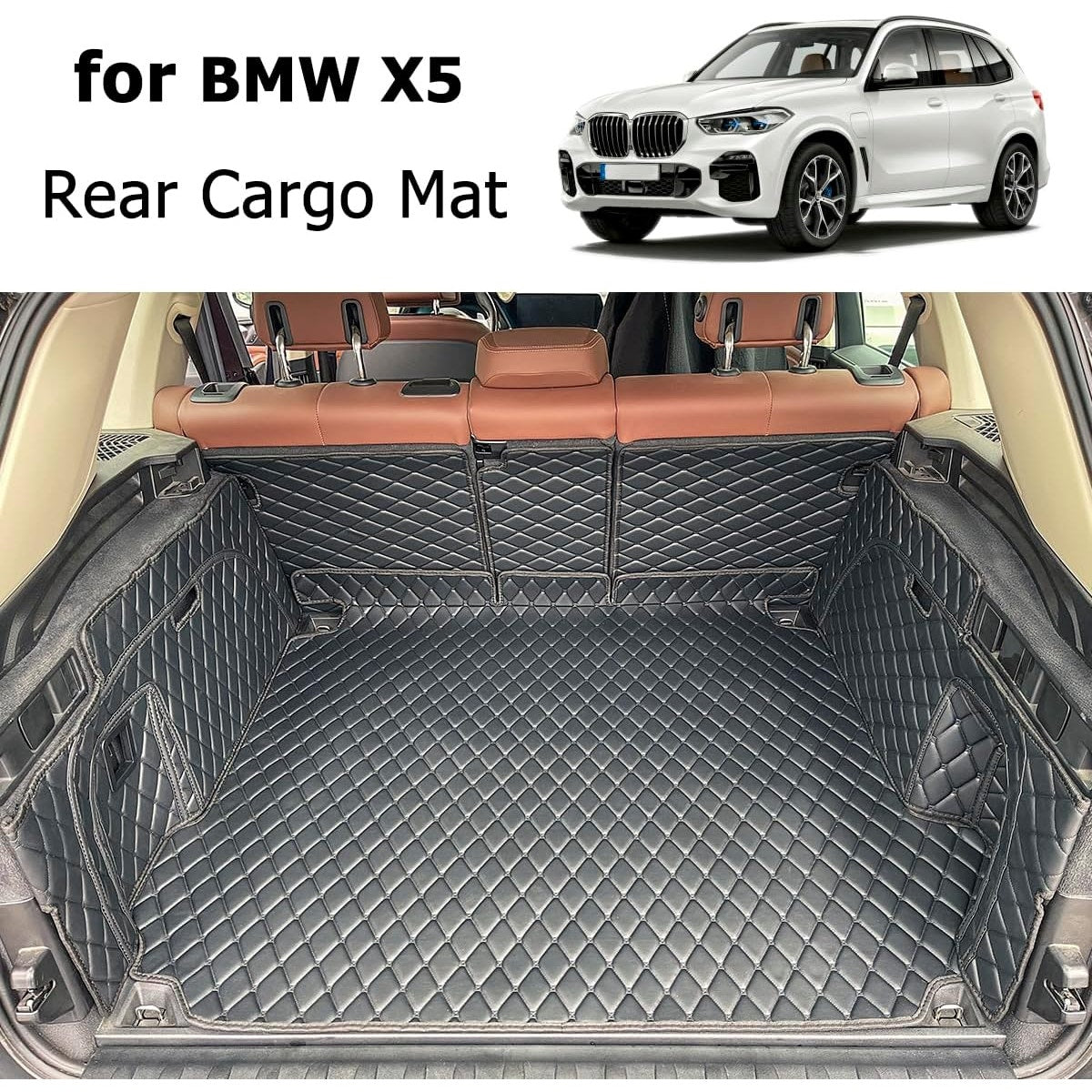 Cargo Mat for BMW X5 2019–2025 | Trunk & Side Panel Liners | Non-Hybrid & 5-Seat