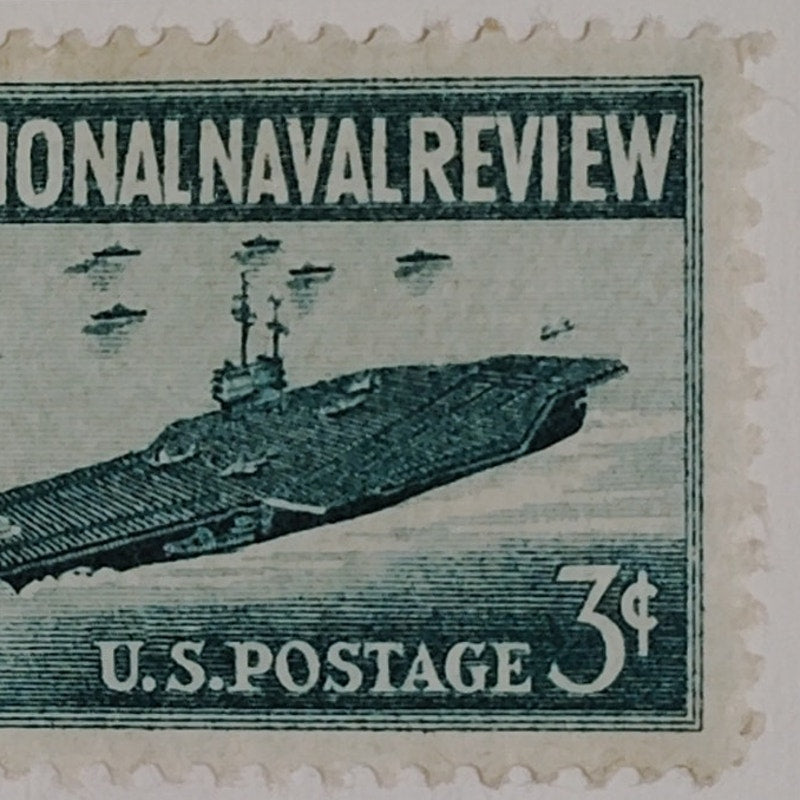 1957 Scott #1091 – 3¢ Jamestown Festival & Naval Review – Canceled