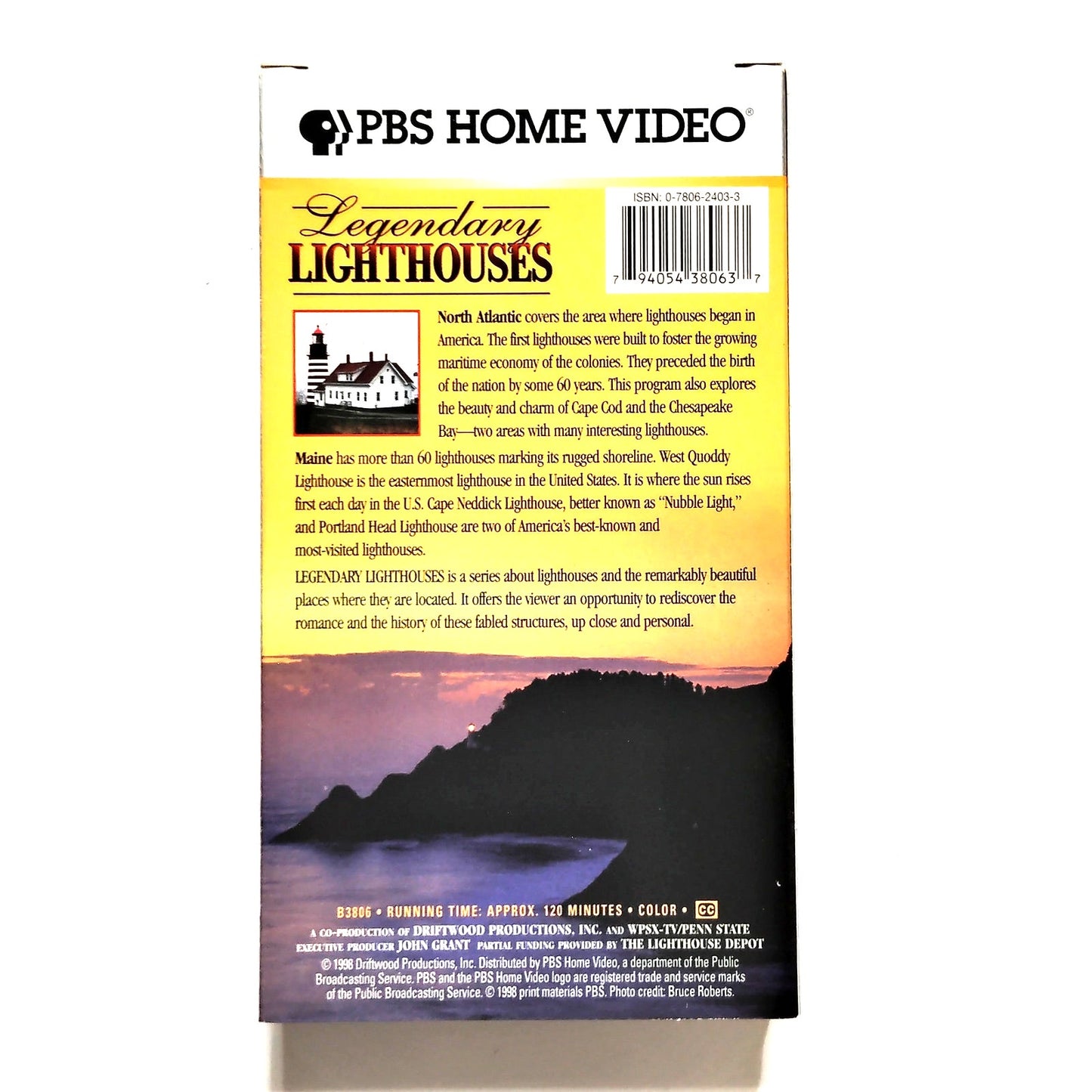 Legendary Lighthouses PBS Home Video 3‑Volume VHS Boxed Set 1998 Documentary
