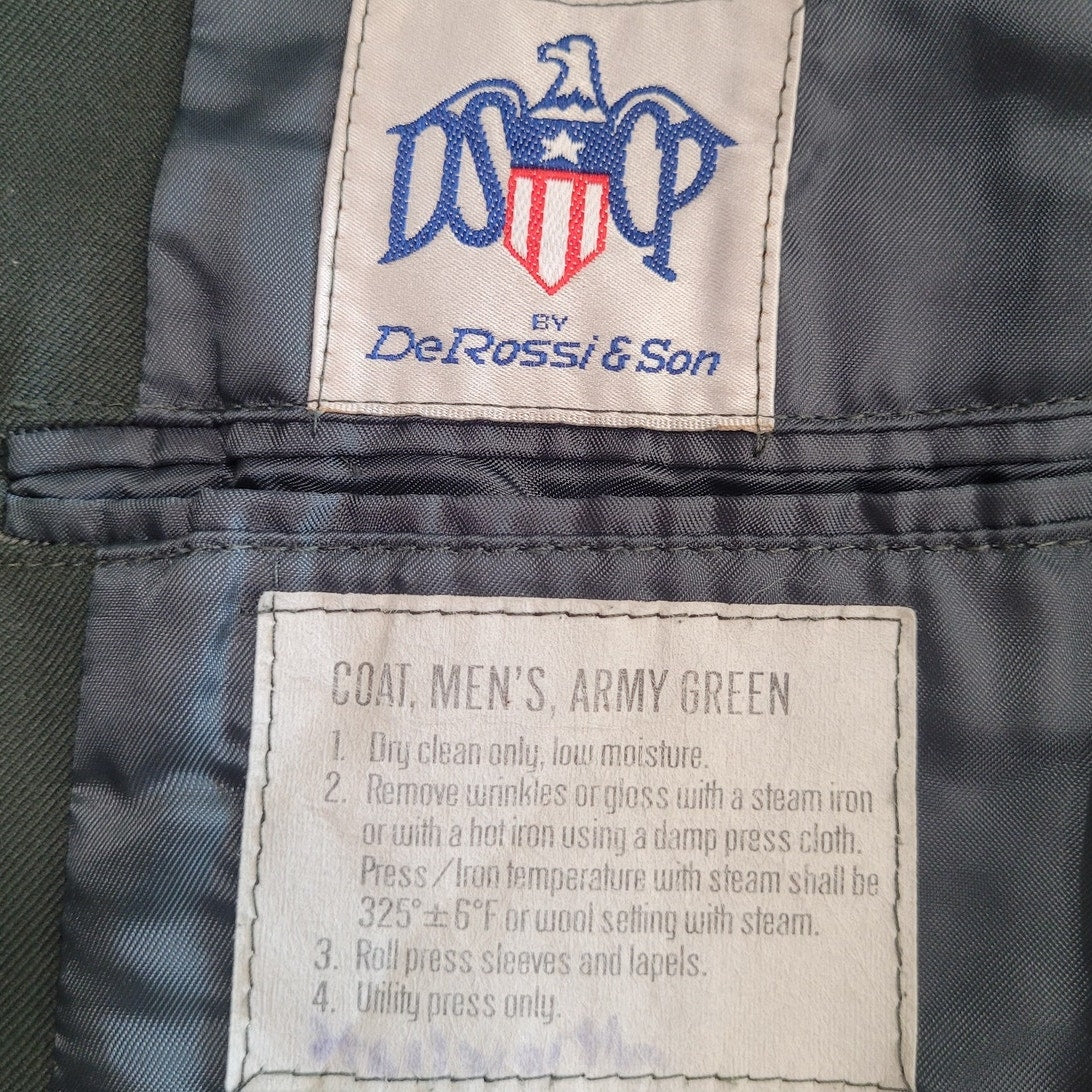 2005 U.S. Army AG-489 Dress Coat – Size 40L, De Rossie & Son Co.