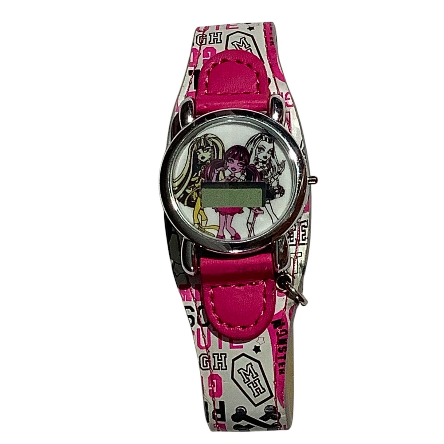 Monster High Girl's Wristwatch, Deco Leather Band, Non-Operable