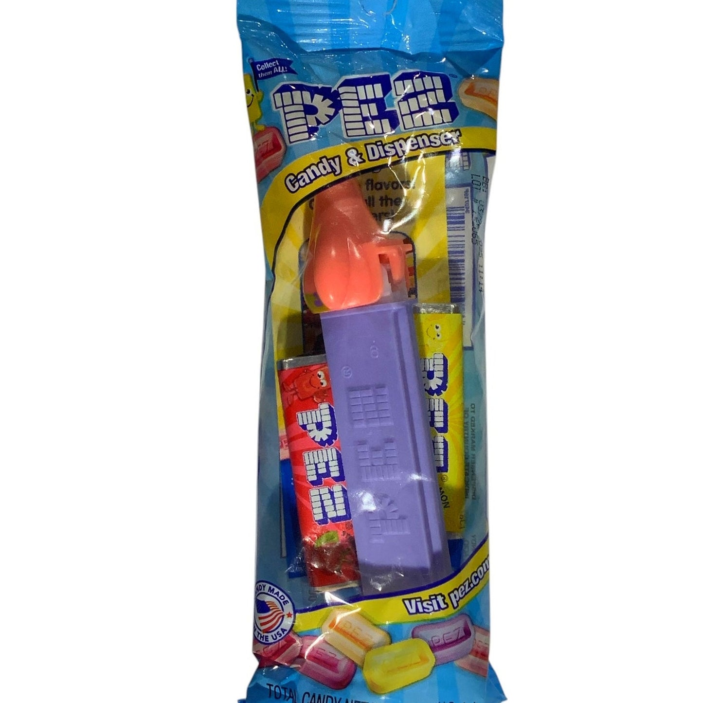 Spongebob, Patrick, Retired, 2014 Pez Candy Dispenser, Sealed NIP Product