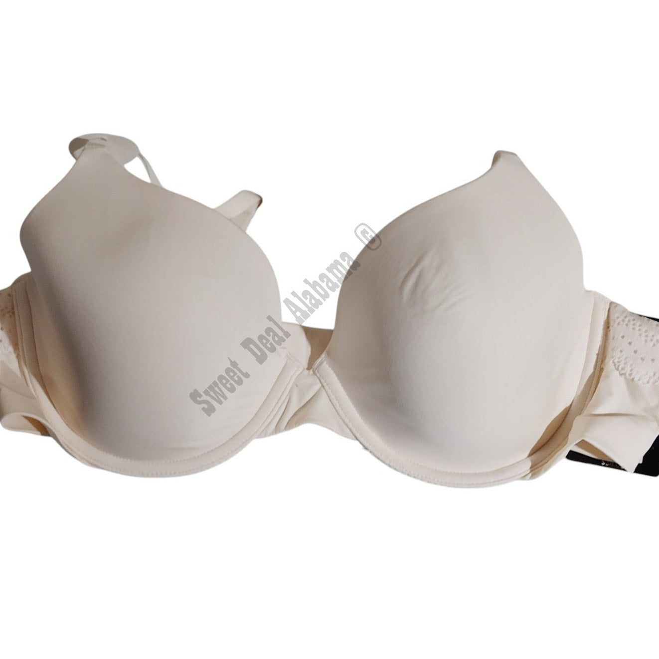 Cuddl Duds Softwear Smooth T-Shirt Bra, Women's, Size: 38 C, Whisper (Natural)