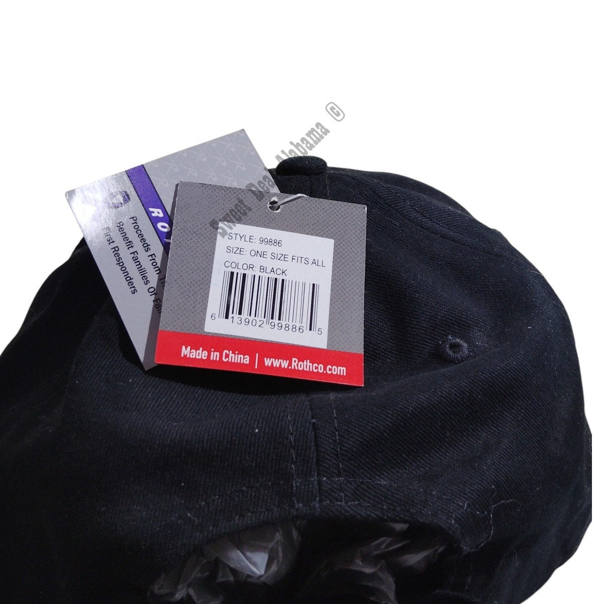 Rothco Thin Blue Line Low Profile Cap, Baseball Cap,. Hat, Black, One Size