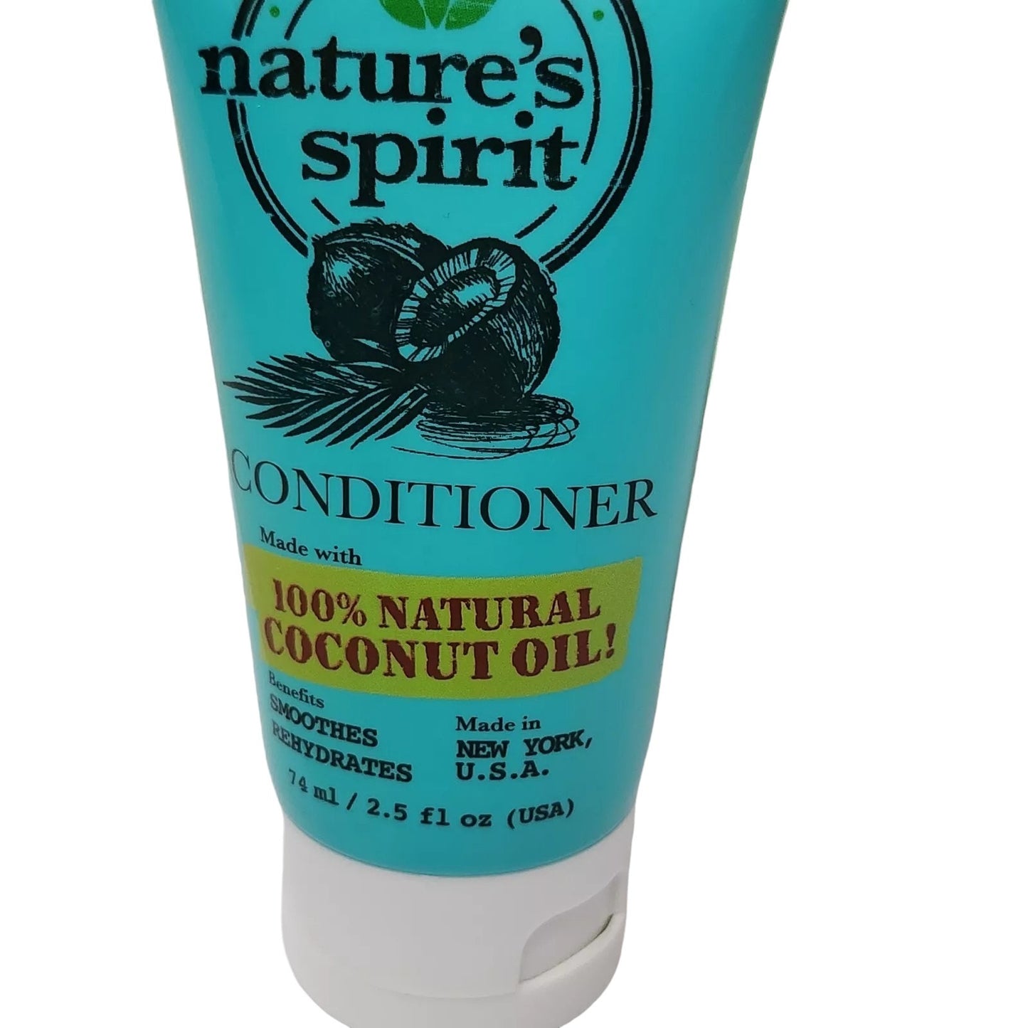 Case/12 Rehydrating Coconut Oil Conditioner Travel Size 2.5 oz Nature's Spirit