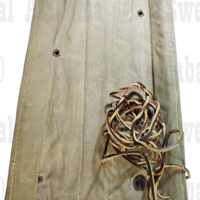 WWII USGI Canvas Splint Wrap (SPATS) – 18"H w/ Lace, Field Medical Gear