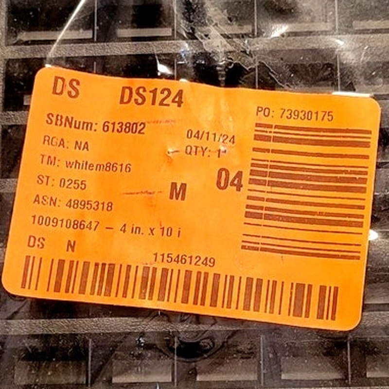 Decor Grates 4 in. x 10 in. Plastic Floor Register, Black, PL410-BLK