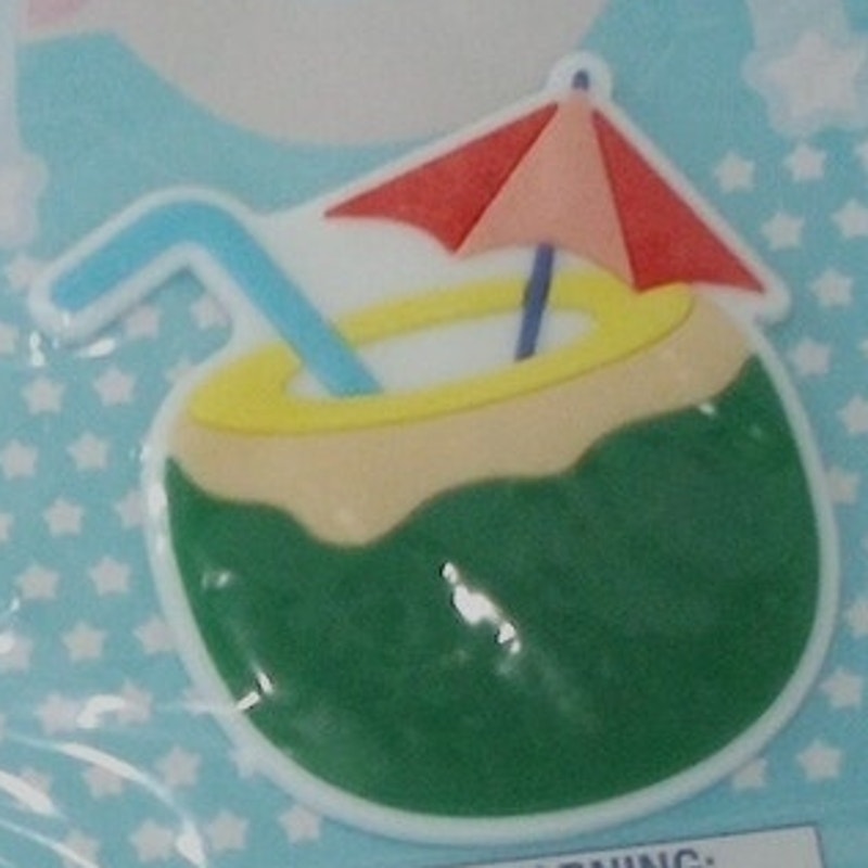 3‑PK Jumbo Rubber Beach Tote Bag Charms – Assorted – 3+ Years