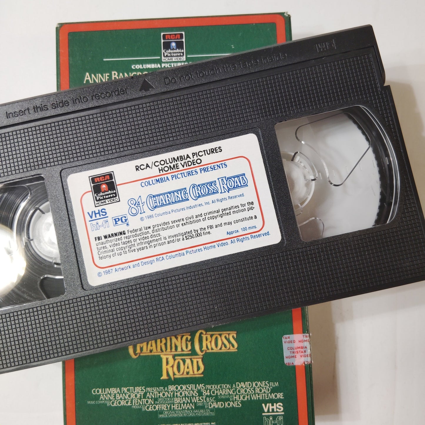84 Charing Cross Road VHS 1986 Anne Bancroft Anthony Hopkins Drama