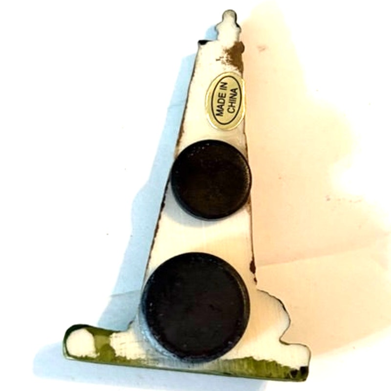 Old Baldy Lighthouse Bald Head Island NC 3D Resin Fridge Magnet 2.75x1.75