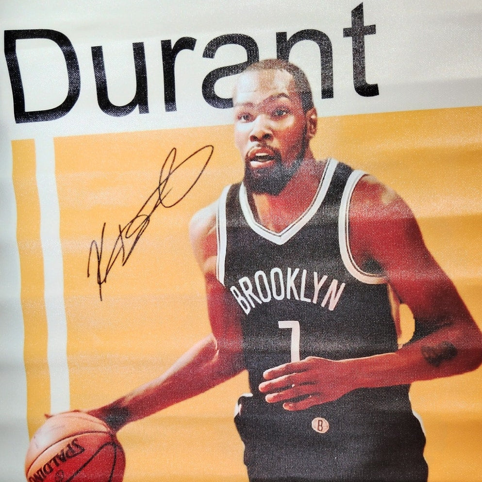 Kevin Durant Canvas Print – Brooklyn Nets Poster, 16x24" Unframed, NBA Career Highlights Wall Art