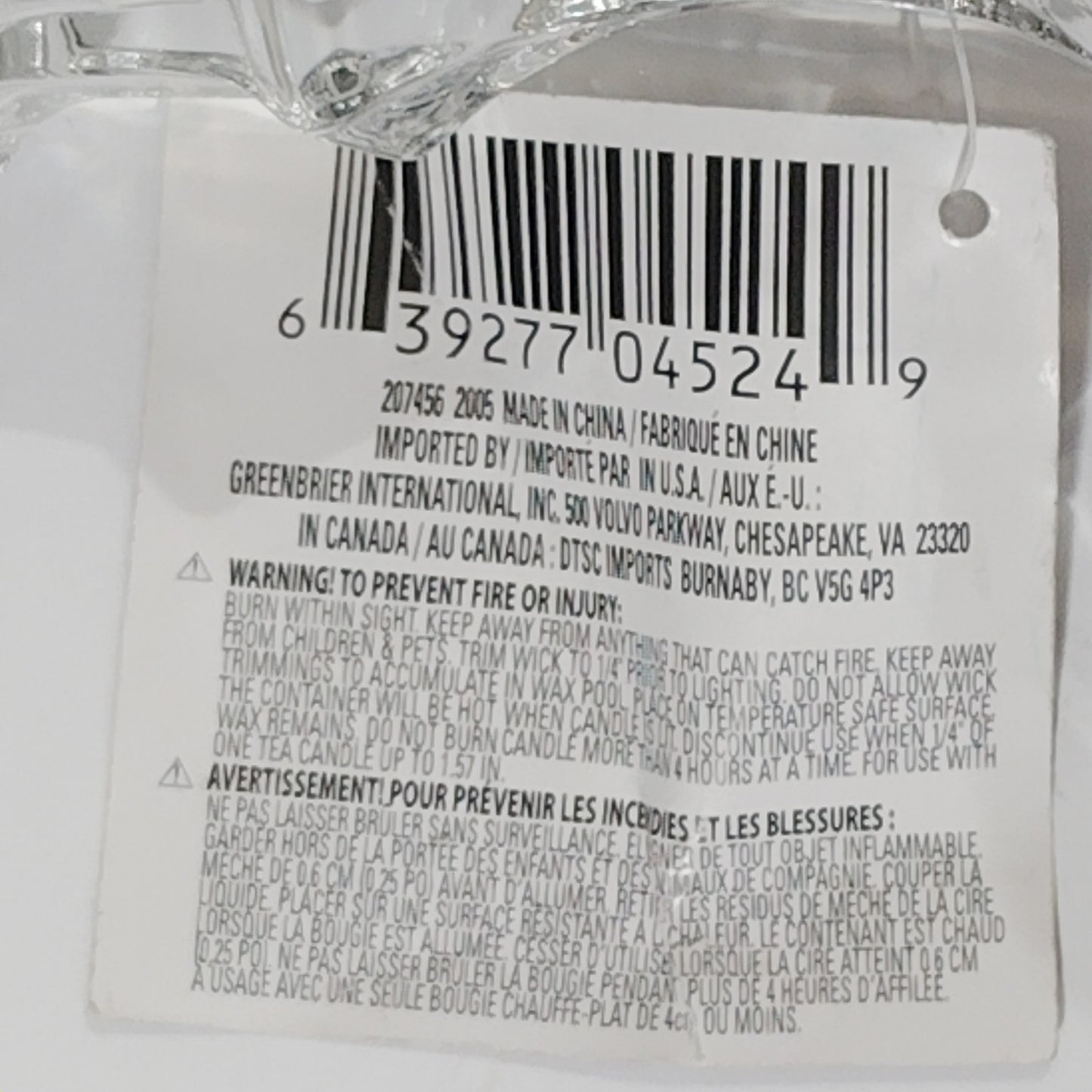 Luminessence Glass Candlestick Holder 3.4x4 Clear Decorative Taper Candle Stand