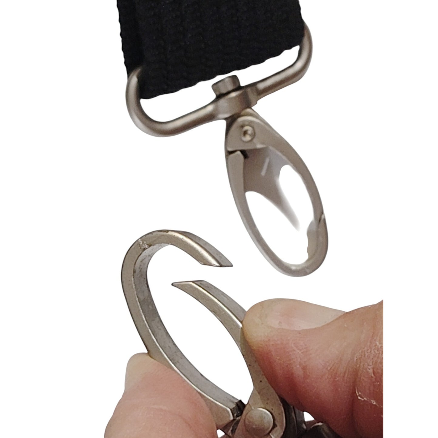 Black Adjustable Shoulder Strap 30" w/ Swivel Hooks & Padded Section NOI Bag Replacement