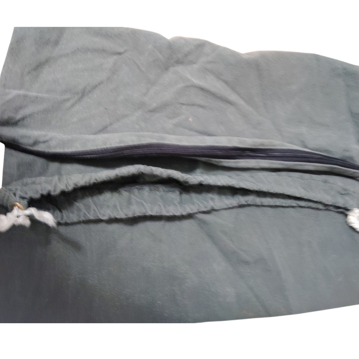 Cotton Drawstring Bag – 25x17" Lightweight Cloth w/ Top Loop & Zippered Bottom