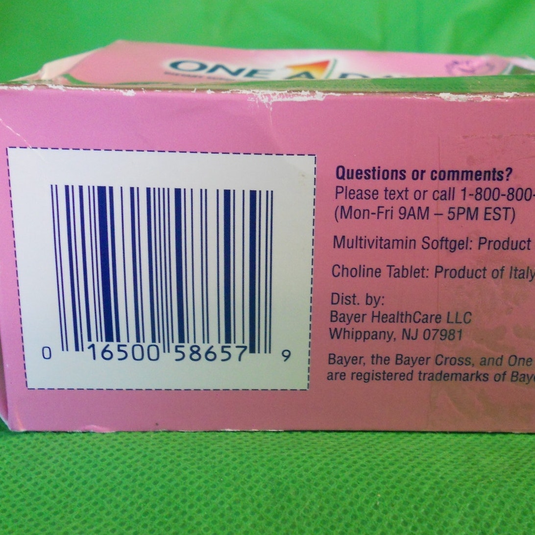 One A Day Advanced Prenatal Multivitamin with Choline, 30+30 Count