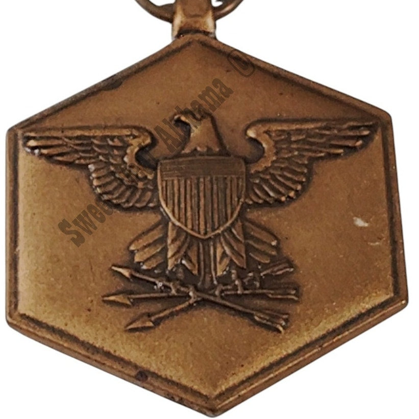 U.S. Army Commendation Medal Pinback, 1-3/8"W x 1-1/2"H, 3-1/4"H Overall