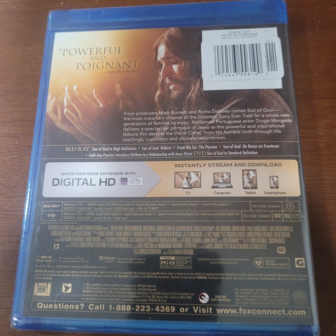 Son of God Blu-ray DVD Faith-Based Drama Jesus Life Crucifixion Biblical 2014