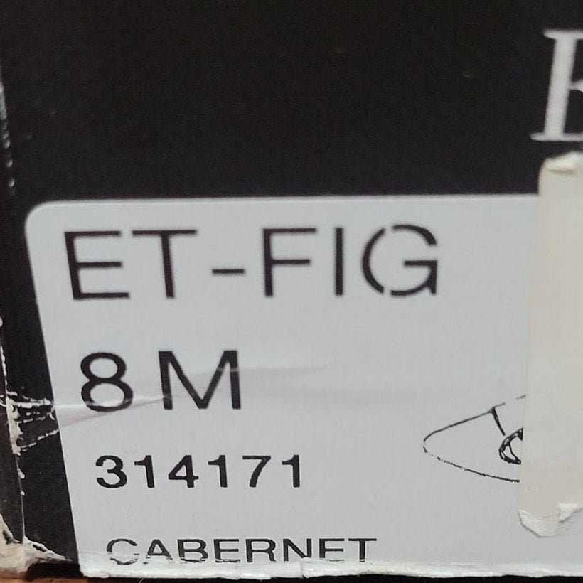 Ellen Tracy Women’s Burgundy Pointed-Toe Flat – ET-FIG, Buckle Detail, Size 8