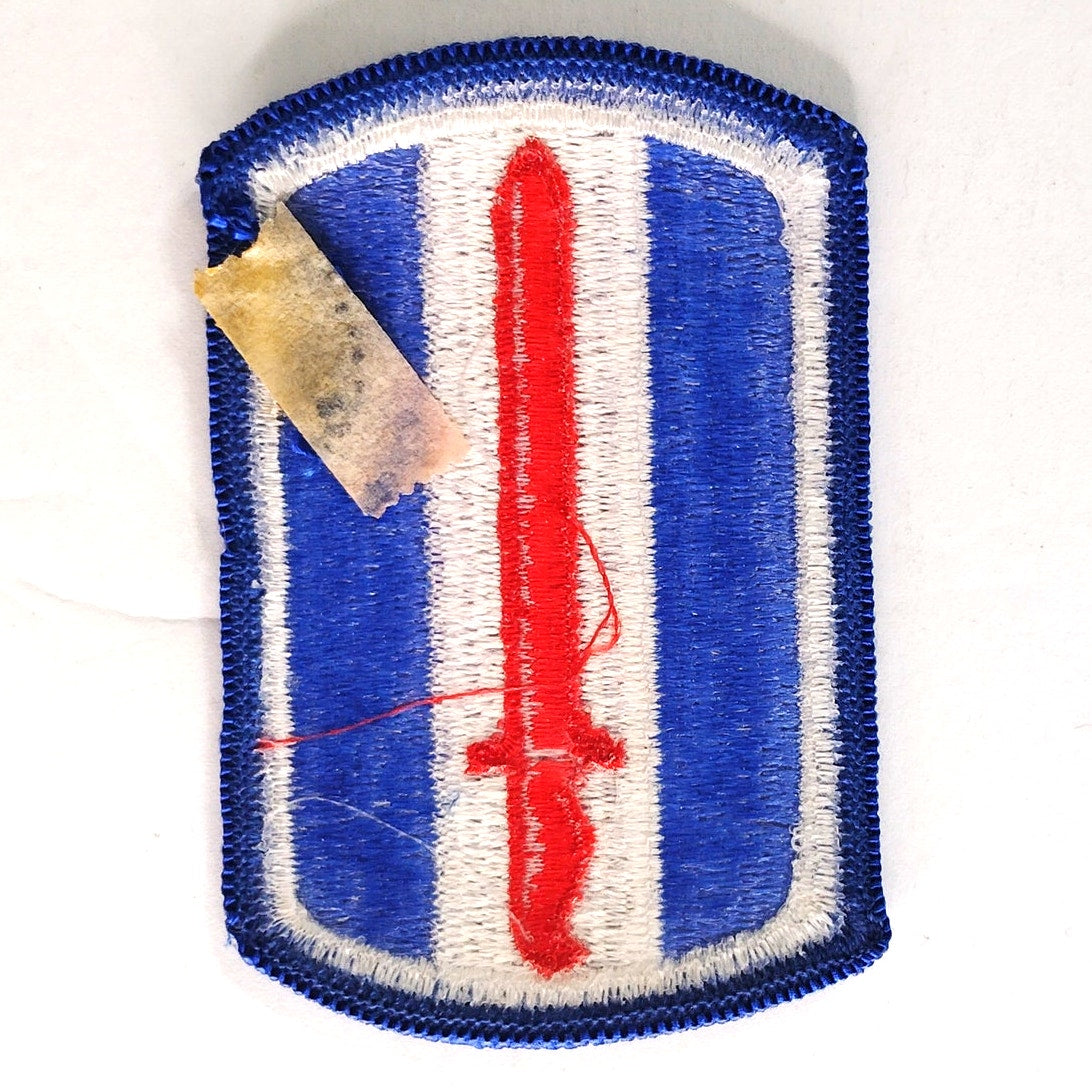 US Army 193rd Infantry Brigade Patch Full Color 3" × 2" Sew‑On, Embroidered