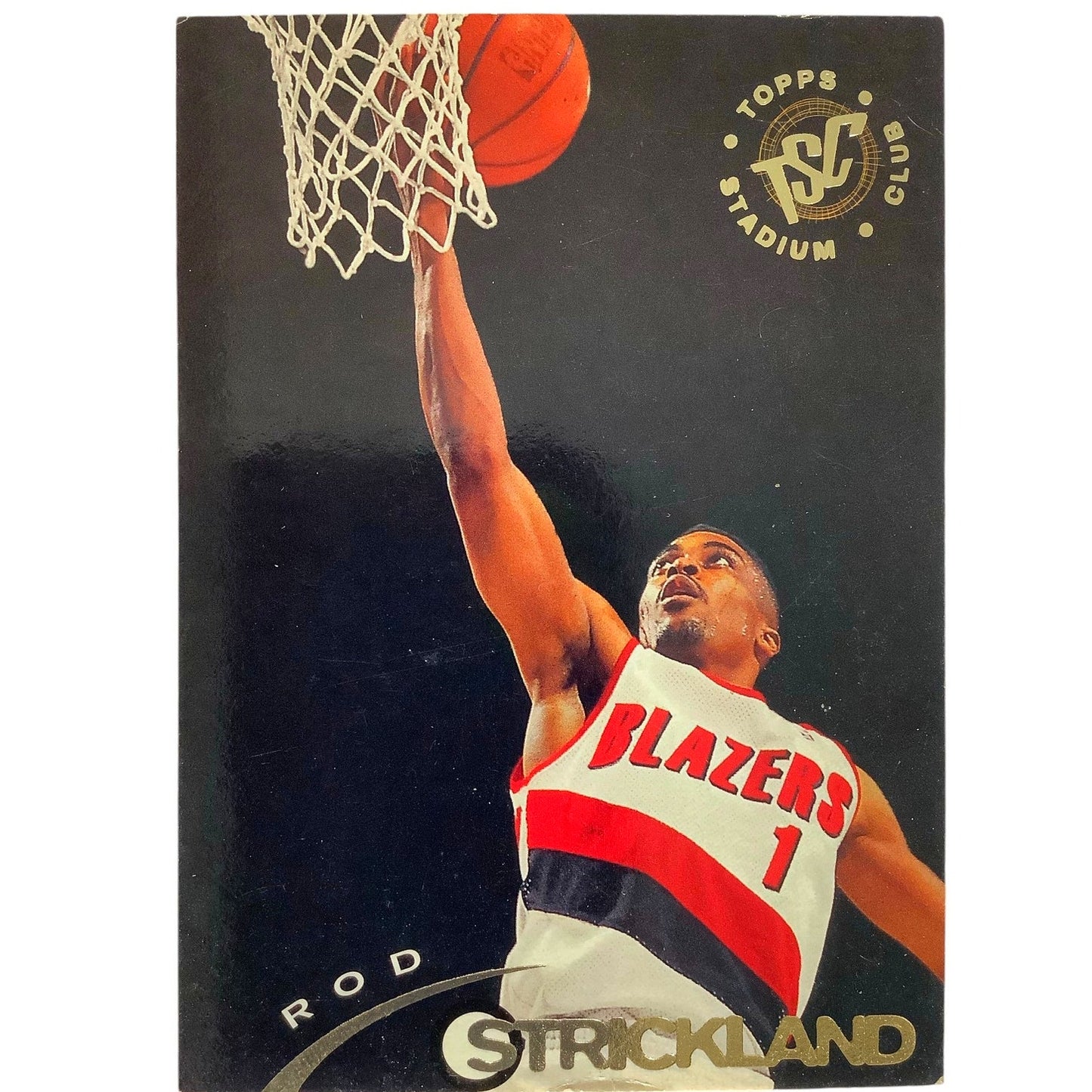 Rod Strickland, Portland Trail Blazers, 1994 TOPPS NBA Card 43, EXC