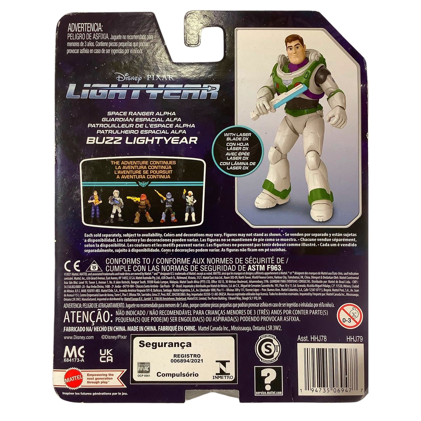 Disney Pixar Buzz Lightyear Space Ranger Alpha, 5"H Action Figure w/ Laser Blade