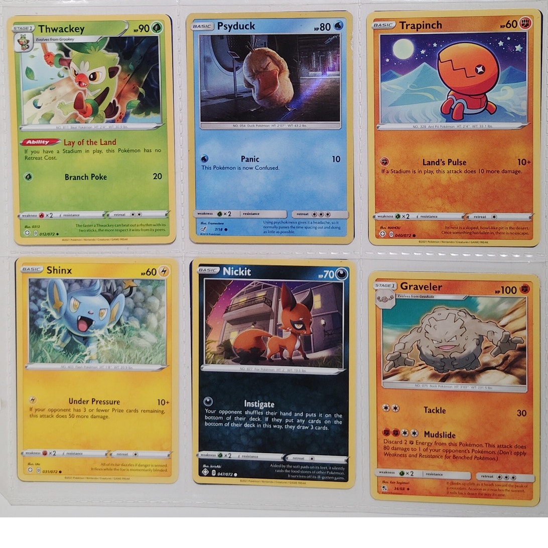 18 Random Pokémon Cards Pictured, Actual Photos Provided