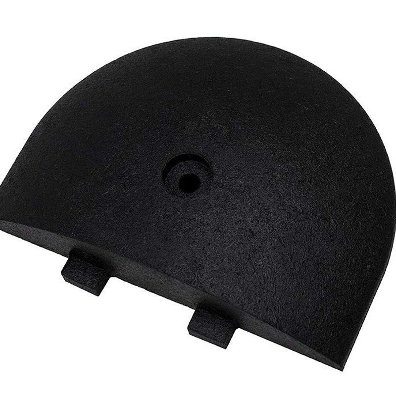 Speed Bump End Cap – Heavy-Duty Rubber, 2-1/2” Height, 9-5/8” Length (# 29NH36A)