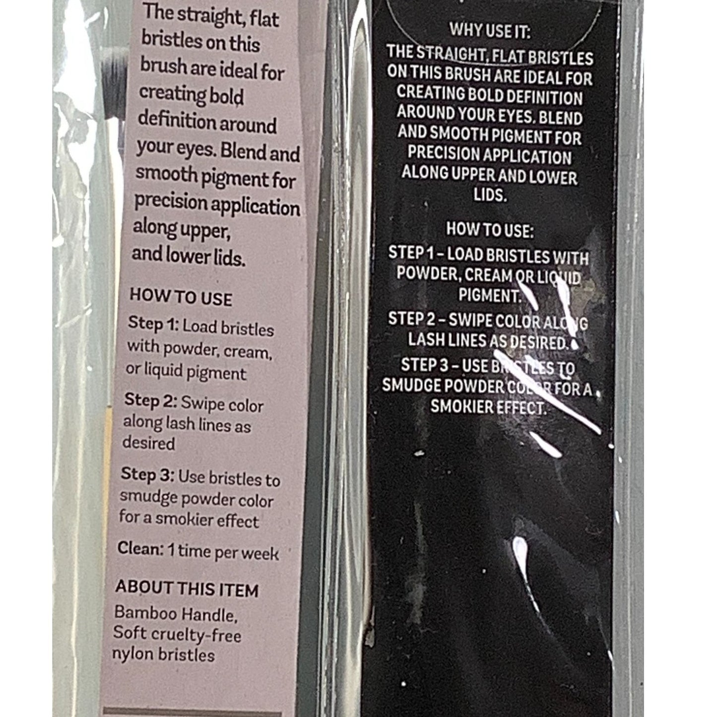 2-PK Eyeliner Brushes (1) Essentials Unicorn Brush & (1) Found Brand Brush
