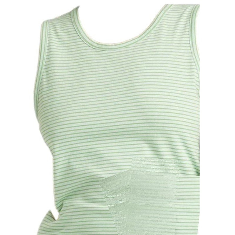 Houston White Adult Tank Top - Green Striped XXL
