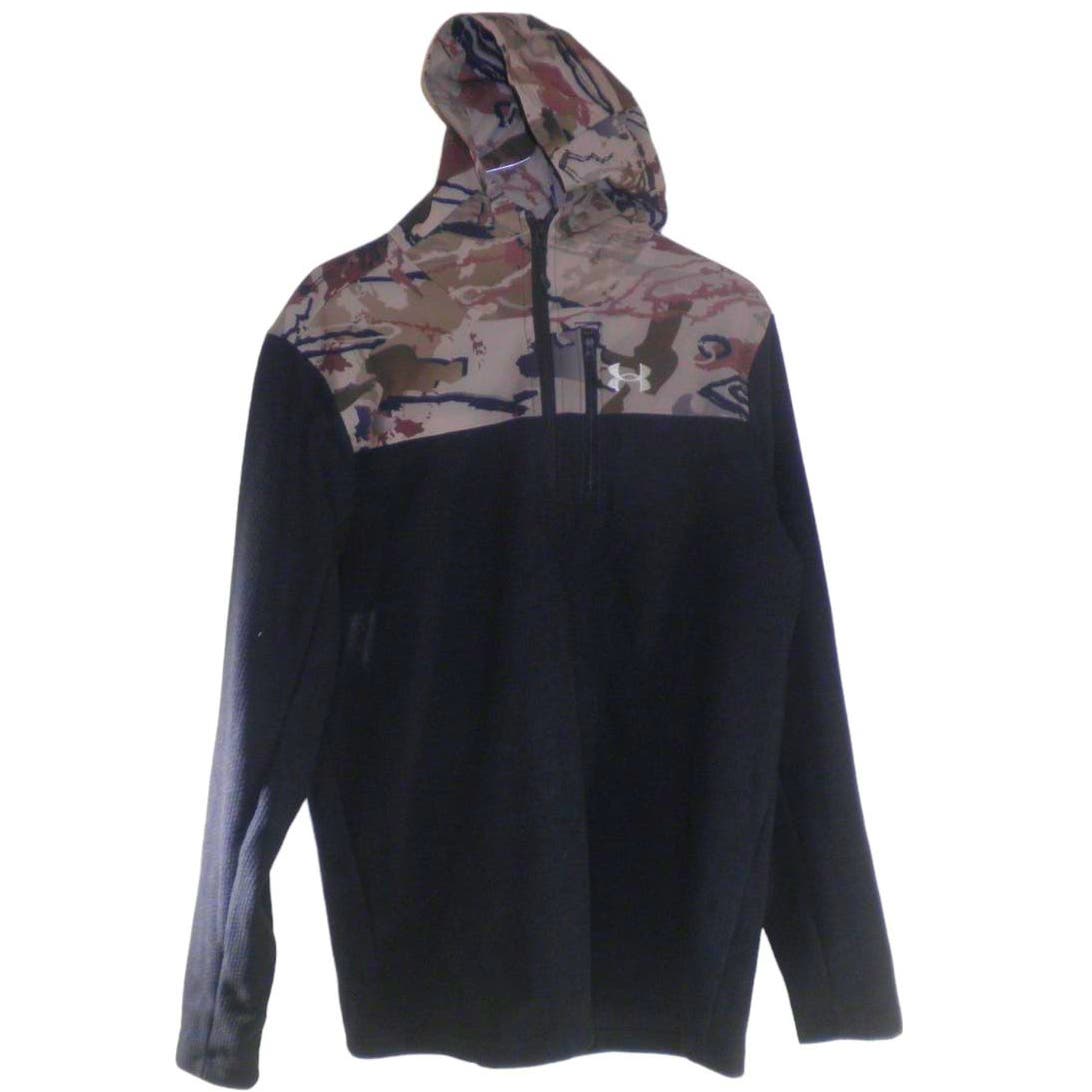 Under Armour Men's Specialist Grid ½ Zip Hoodie, Camo/Black, Medium