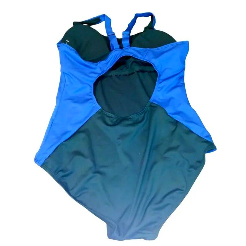 Ewedoos One Piece Athletic, Adjustable Strap, Tummy Control Swimming Suit, XL