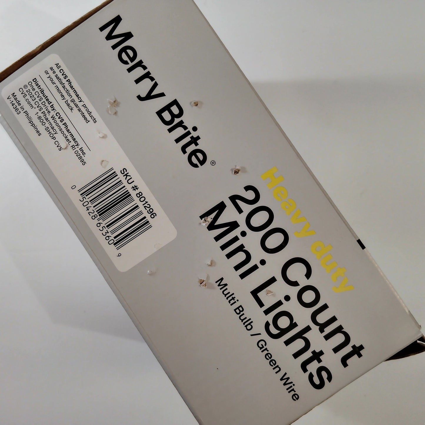 Merry Brite 200 Heavy Duty Lights Multi Color 46.5 Ft ID/OD Connectable String