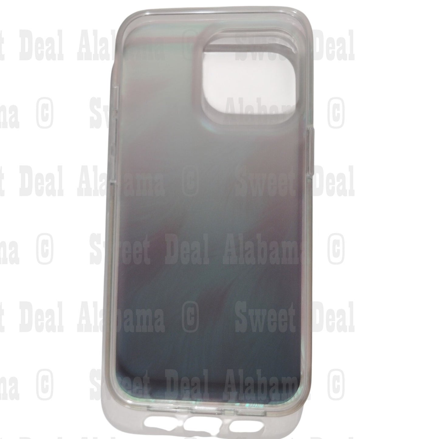 Skylmw Case For iPhone 13 Pro, Green DT Hologram (Green Brush Strokes)