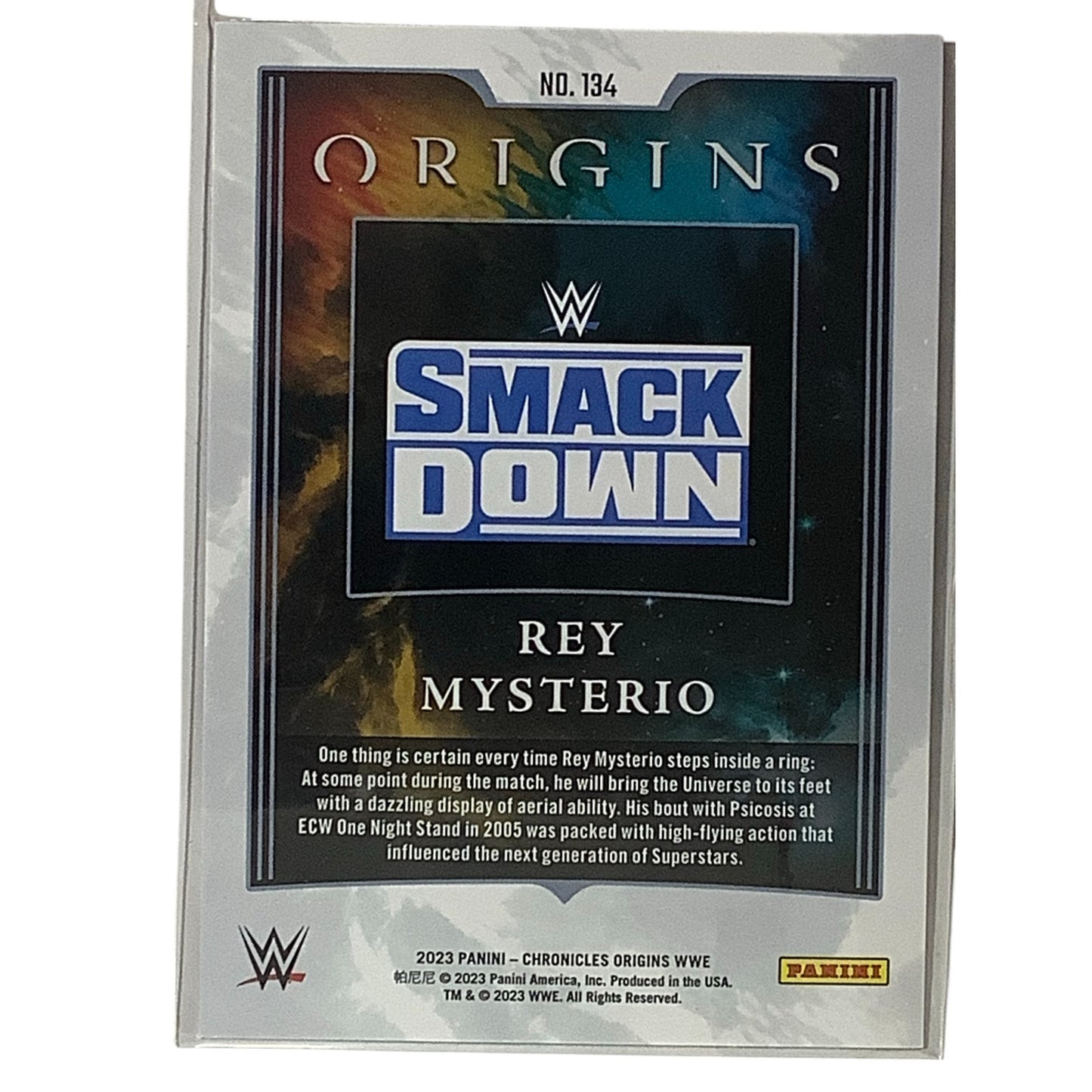 Rey Mysterio, Origins, Card 134, 2023 Panini -Chronicles WWE Collectors Card NM+