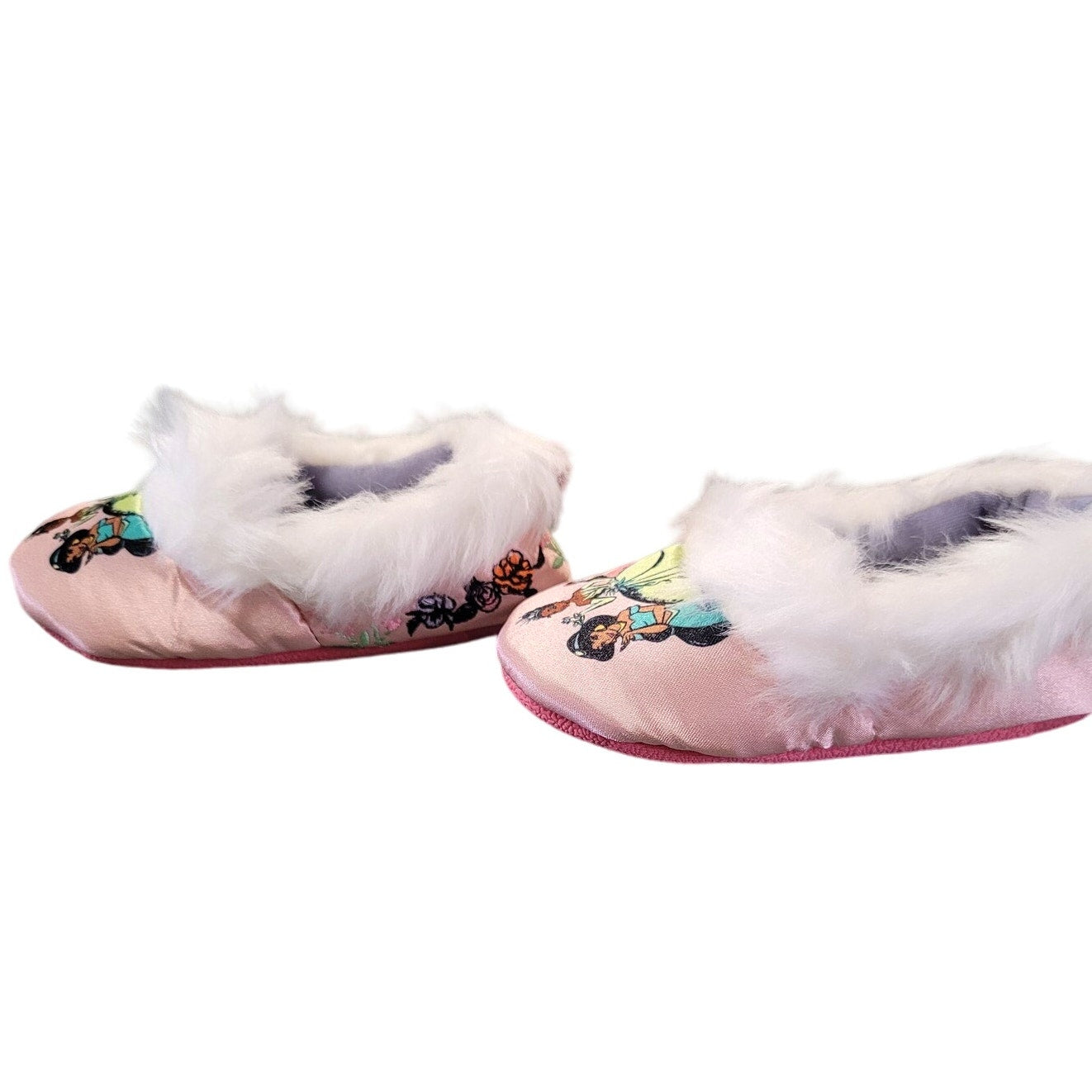 Disney Collection Girls Princess Slip-on Slippers, 5-6, Purple