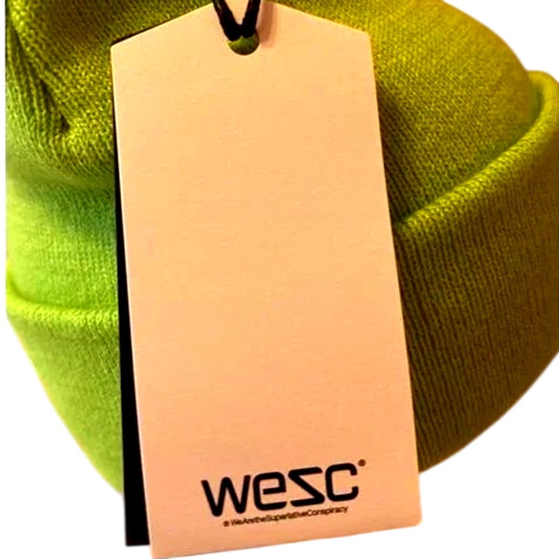 WESC Puncho Beanie – Neon Green – One Size