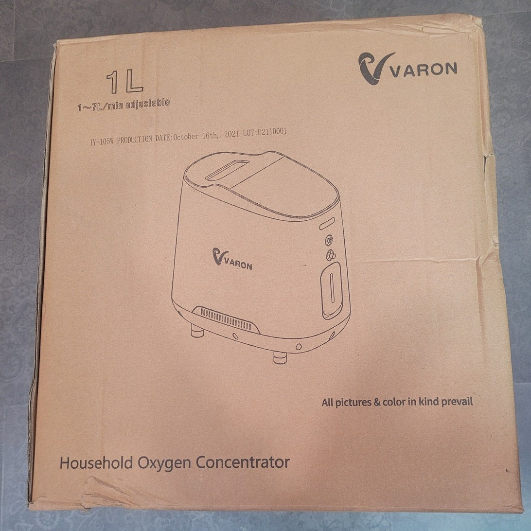 Varon Oxygen Concentrator Machine 1–7L Adjustable Flow – Quiet & Smart Control – Home Use Generator